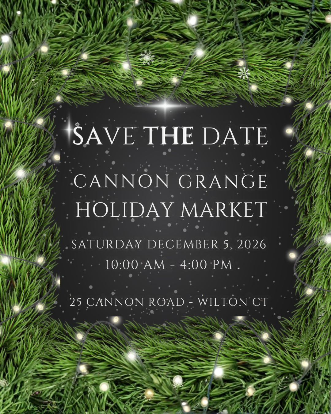 Wilton Cannon Grange, Connecticut, Dec. 5 2026