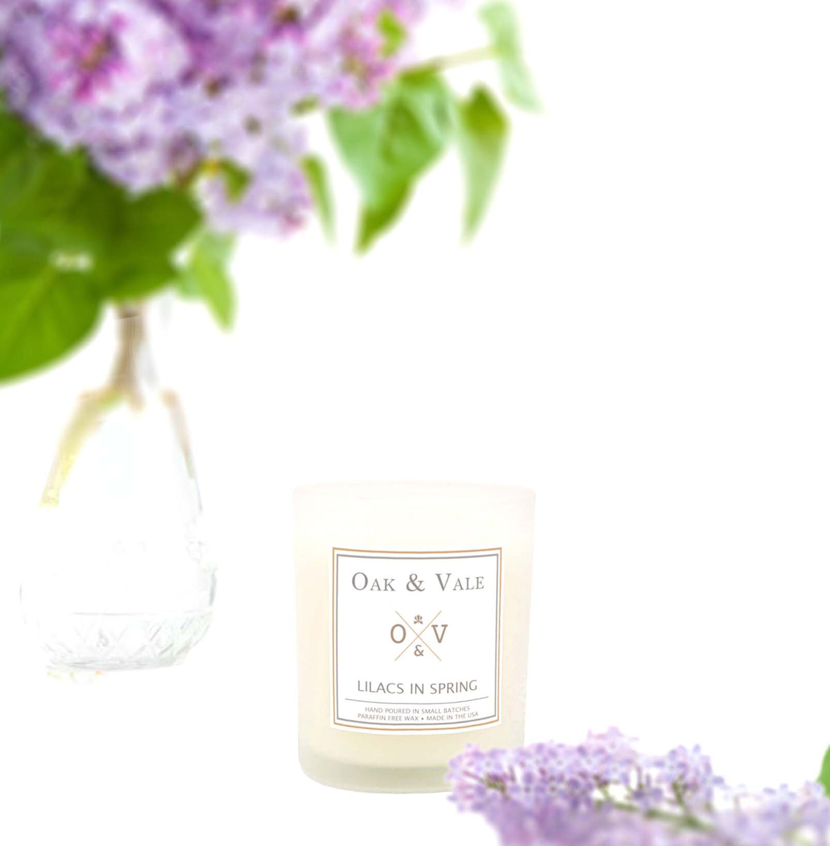 LILACS IN SPRING LARGE CANDLE